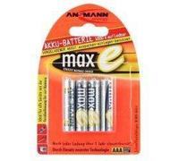 Ansmann 5035042 batteria per uso domestico Mini Stilo AAA Nichel-Metallo Idruro [NiMH] (ANSMANN maxE batteri - 4 x AAA - NiMH)