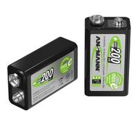 Ansmann 5035342 maxE 6LR61 Batteria ricaricabile da 9 V NiMH 200 mAh 8.4 V 1 pz