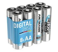 ANSMANN 8x NiMH batterie ricaricabili AA Mignon 2850 mAh Digital in un pacchetto economico di 8 / Batterie ricaricabili a ricarica rapida Celle per un uso lungo e affidabile in torcia, telecomando