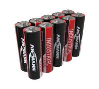 ANS IND 10XAA - Industrial, batteria alcalina, AA (stilo), confezione da 10