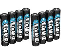 ANSMANN Allinea il titolo secondo DE: Batteria ricaricabile Micro NiZn AAA 1,6 V 900 mWh, 4 batterie ricaricabili (Confezione da 2)