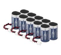 Ansmann Pacco da 10 Lithium-Thionyl-Chlorid Batterie Akkupack hochtemperaturfähig Lithium 3.6V 2700 m