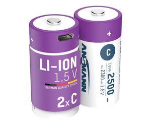 ANSMANN Batteria agli ioni di litio Baby C tipo 2500