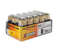 Ansmann batteria alcalina 9 V-e-block x-power pollici, confezione da 10