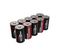 ANS IND 10XD - Batteria industriale alcalina, D (mono), confezione da 10