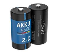 Batteria Baby C - 2 pezzi 4500 mAh Nero