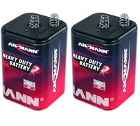 ANSMANN Batteria di Zinco Carbone 6V - 4R25 (Confezione da 2)