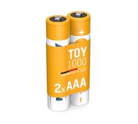 ANSMANN batteria ricaricabile Micro AAA, 2 pezzi, 800 mAh 1,2V Ni-MH, ricaricabile, ideale per giocattoli per bambini, console di gioco, giocattoli