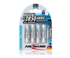 Ansmann Batteria ricaricabile NiMH Mignon AA 2850mAh 4er