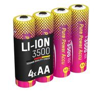 ANSMANN Batteria ricaricabile Pure Power AA tipo 3500 (min. 3250 mAh), con la massima capacità, lunga durata e tecnologia di protezione, ideale per dispositivi ad alto consumo energetico