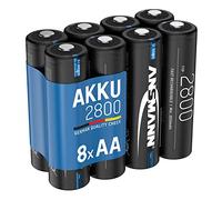 Ansmann Batterie AA Mignon tipo 2800 (min. 2650 mAh, 4 unità.) Confezione da 8