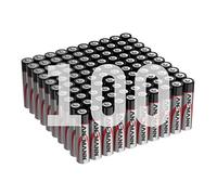 ANSMANN Batterie AAA 100 pezzi - Micropile alcaline ideali per luci fiabesche, torce a LED, giocattoli, telecomandi, stazioni meteorologiche, radio, luci notturne, sveglie
