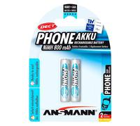 ANS DECT 2X800 - Dect, batteria NiMh, AAA (mini stilo), 800 mAh, confezione da 2
