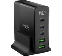 ANSMANN Caricatore a 5 porte USB fino a 140 W/Power Delivery e Quick Charge 3.0