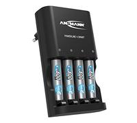 ANSMANN Caricatore per batterie ricaricabili - per stilo AA e pile micro AAA - 4 batterie Micro AAA 800 mAh - indicatori LED diagnosi batteria