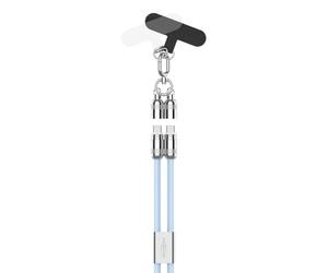 ANSMANN catena universale per cellulare - cavo USB-C da 120 cm con ricarica rapida, laccio a tracolla compatibile con tutti gli smartphone