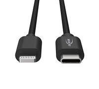 ANSMANN Cavo dati e ricarica USB-C/Lightning con una lunghezza di 200 cm, molto robusto grazie alla plastica TPE priva di PVC e all'alloggiamento in alluminio con pressacavo integrato