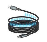 ANSMANN Cavo di ricarica Lightning per iPhone, cavo di ricarica USB C, magnetico, cavo USB C Lightning, cavo di ricarica rapida per iPhone 14/13 Pro/12/11/XS/XS Max, cavo da 120 cm