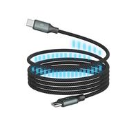 ANSMANN Cavo di ricarica magnetico rapido, compatibile con USB-C, Micro-USB e Lightning, 60 W, 120 cm, per iPhone 16 Pro/15 Pro, Samsung, Android, Huawei