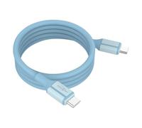 Ansmann Cavo USB-C Magnetico 120cm, Compatto, Rivestimento Silicone azzurro
