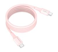 Ansmann Cavo USB-C Magnetico 120cm, Compatto, Rivestimento Silicone rosa