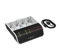 Ansmann Comfort Multi - Caricabatterie USB da 1,5 ore - (per AA, AAA, C, D, 9V)