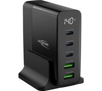 Ansmann DC5140PD Desktop Ladegerät mit Display 140W Caricatore USB 140 W 2x US