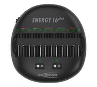 Ansmann Energy 16 plus Caricabatteria per interni Blu, Argento