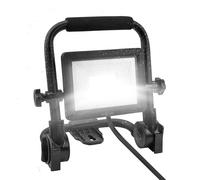 ANSMANN Faretto da cantiere a LED, con cavo e spina di sicurezza, robusto e molto luminoso fino a 2200 lumen, faretto da lavoro con resa cromatica rapida