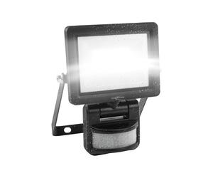 ANSMANN Faretto LED a parete, robusto e compatto con sensore di movimento per officina, cantiere, garage, protezione contro i getti d'acqua, molto luminoso, 1050lm