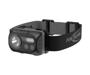 Ansmann Faro inclinabile a LED [nero] leggero 230 lumen torcia frontale include faro e 3 batterie AAA, super luminoso, ideale per jogging, ciclismo, cane da passeggio, 3 anni di garanzia