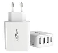 ANS 1001-0113 - USB charger HC430, 30 W, 5 V, 3000 mA, 4 ports, white