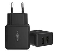 Ansmann Home caricabatt. HC212 2xUSB 2400mA nero Caricabatterie 1001-0106