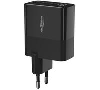 ANSMANN Caricatore USB a 3 porte con fino a 65 W/Power Delivery e Quick Charge 3.0 con controllo di ricarica intelligente/ideale per smartphone, tablet, ventilatore da tavolo, dispositivi LED, ecc.