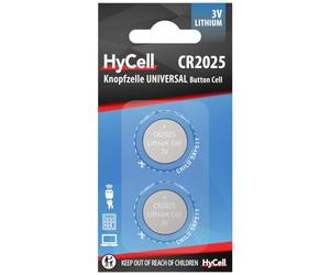 Ansmann HyCell Batteria primaria a Bottone Litio Formato CR 2025 da 3V, Confezione da 2 Pezzi