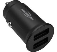 ANS 1000-0030 - Caricabatterie USB CC212, 12 W, 5 V, 2400 mA, per auto, 2 porte,