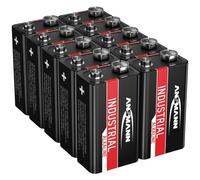 ANS IND 10X9V - Industrial, batteria alcalina, blocco 9 V, confezione da 10