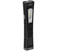 Ansmann Lampada da ispezione per officina ricaricabile 10 W SMD LED fino a 1000 lumen, con stazione di ricarica, ideale per l'uso professionale in officina, cantiere, industria, ispezione