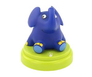 ANSMANN LED Luce Notturna a forma di un elefante - Regalo per bambini - cartone animato -sonno leggero - aiuto per far dormire il bambino - Arresto automatico - Massima Sicurezza bambini - Luce notturna portatile - interruttore automatico di spegnimento, plastica, blu