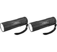 Ansmann LED Torch Mini Torcia Action COB, Nero, Black, Larga (Confezione da 2)