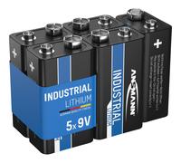 1505-0002 batteria per uso domestico Batteria monouso Litio Batteria monouso, Litio, 9 V, 5 pz, Nero, -40 - 60 °C