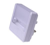 Ansmann - Luce di orientamento a LED Rete elettrica con sensore crepuscolare e di movimento bianco