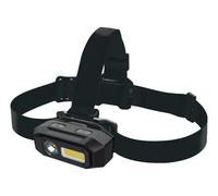 ANS 1600-0501 - Lampada frontale a LED HD800RS, 800 lm, nero, batteria ricaricab