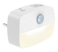 ANSMANN Luce notturna con sensore di movimento e funzione crepuscolare, spina LED, sicurezza bambini e funzione di risparmio energetico, 3 livelli di luminosità