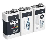 ANSMANN MaxE 8,4V E-Block Tipo 300mAh Batteria Ricaricabile NiMH (3x) 6F24