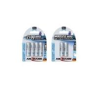 ANSMANN maxE - batteria 4 x AA NiMH 2100 mAh (5035052) NEW