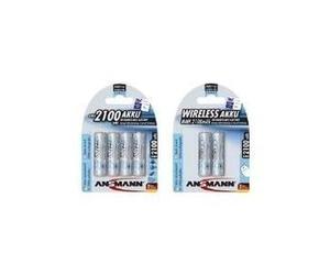 ANSMANN maxE - batteria 4 x AA NiMH 2100 mAh (5035052) NEW