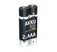 ANSMANN MaxE Micro AAA Tipo 800mAh Batteria Ricaricabile ad Alta Capacità 2x Micro AAA HR03