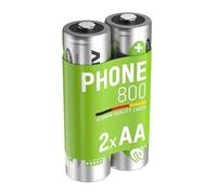 ANSMANN MaxE Mignon AA batteria ricaricabile 800mAh bassa autoscarica - pre-carica della batteria - batteria per i telefoni cordless (confezione da 2) - MaxE