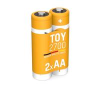 ANSMANN Mignon AA batteria ricaricabile, 2 pezzi, 2650 mAh 1,2V Ni-MH, ricaricabile, ideale per giocattoli per bambini, console di gioco, giocattoli, batteria ricaricabile ad alte prestazioni
